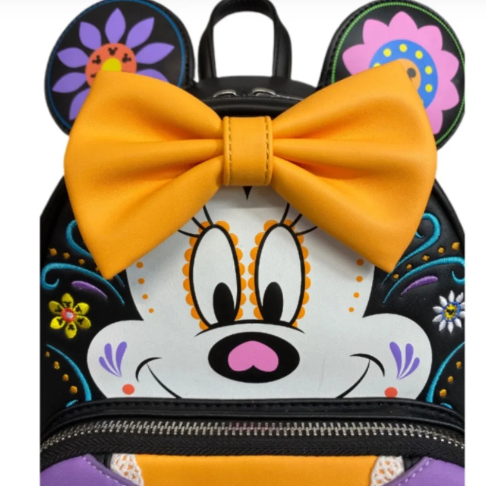 Loungefly Disney‎ Minnie Mouse Sugar Skull Cosplay Mini Backpack